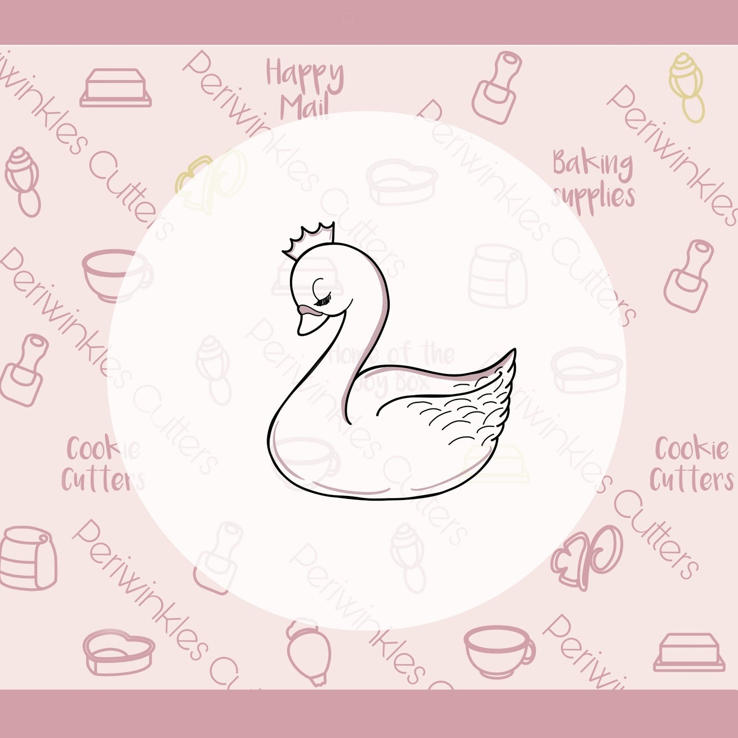 Swan Bird Cookie Cutter - Periwinkles Cutters