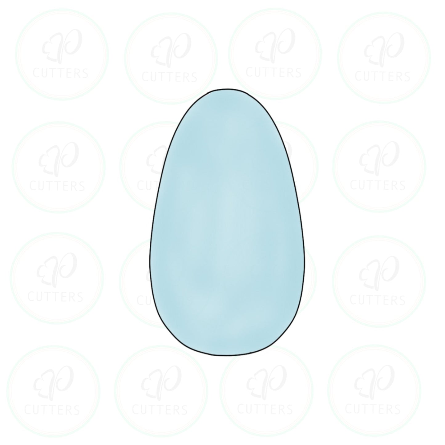 Tall Egg - Tall Cookie Cutter - Periwinkles Cutters