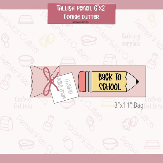 Tallish Pencil Cookie Cutter - Periwinkles Cutters