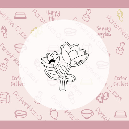The Cassie Flowers Cookie Cutter - Periwinkles Cutters