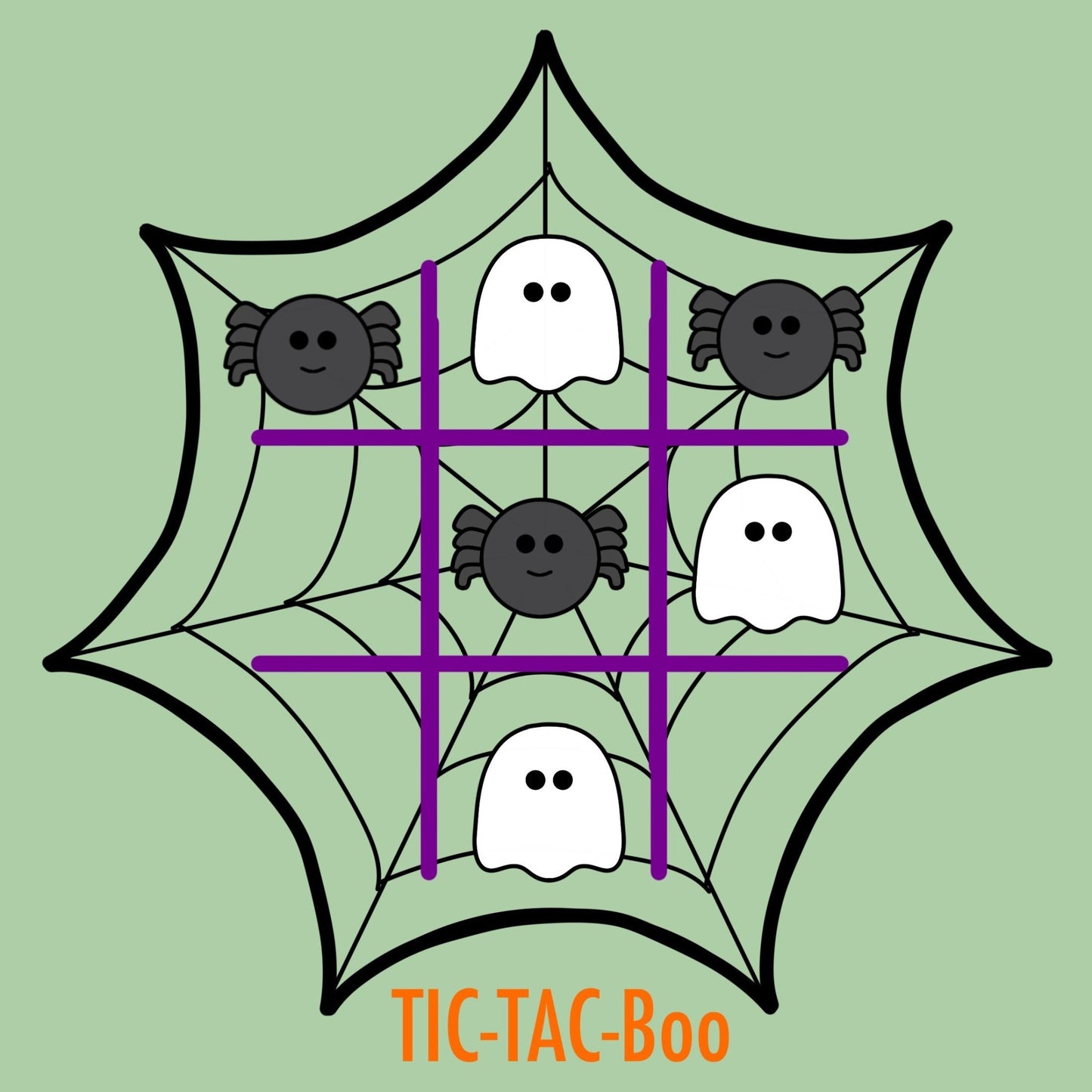 Tic Tac Toe Boo Cookie Cutter Set - Periwinkles Cutters