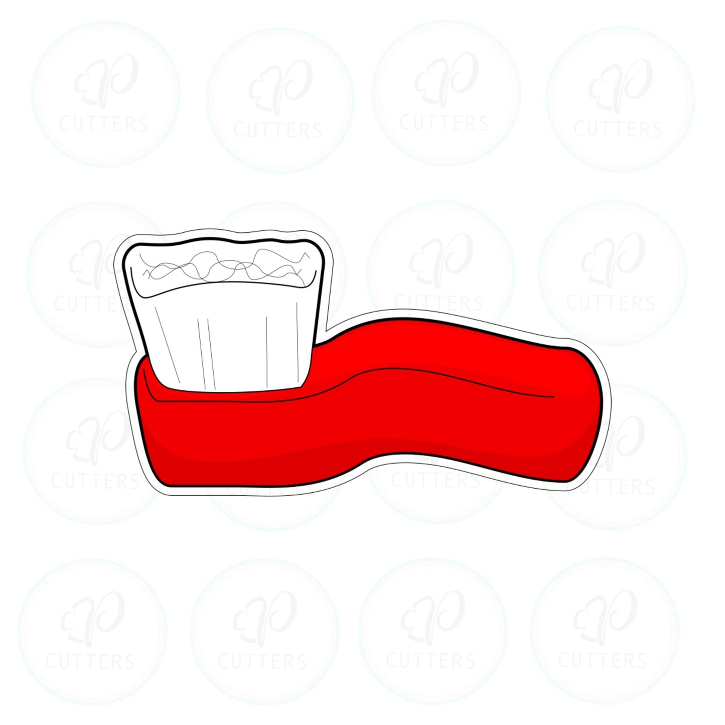 Toothbrush Cookie Cutter - Narrow - Periwinkles Cutters