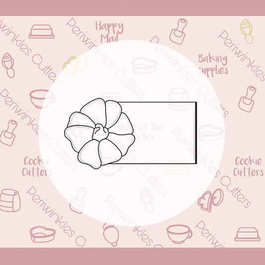 Top Pumpkin Place Card Cookie Cutter - Periwinkles Cutters