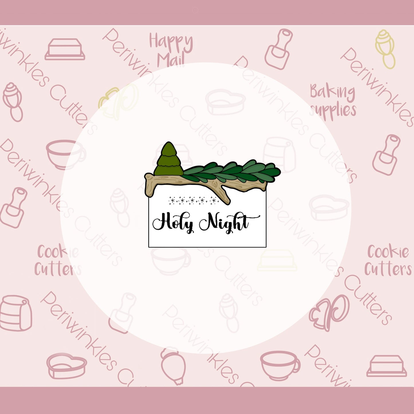 Tree Branch Plaque Cookie Cutter - Periwinkles Cutters