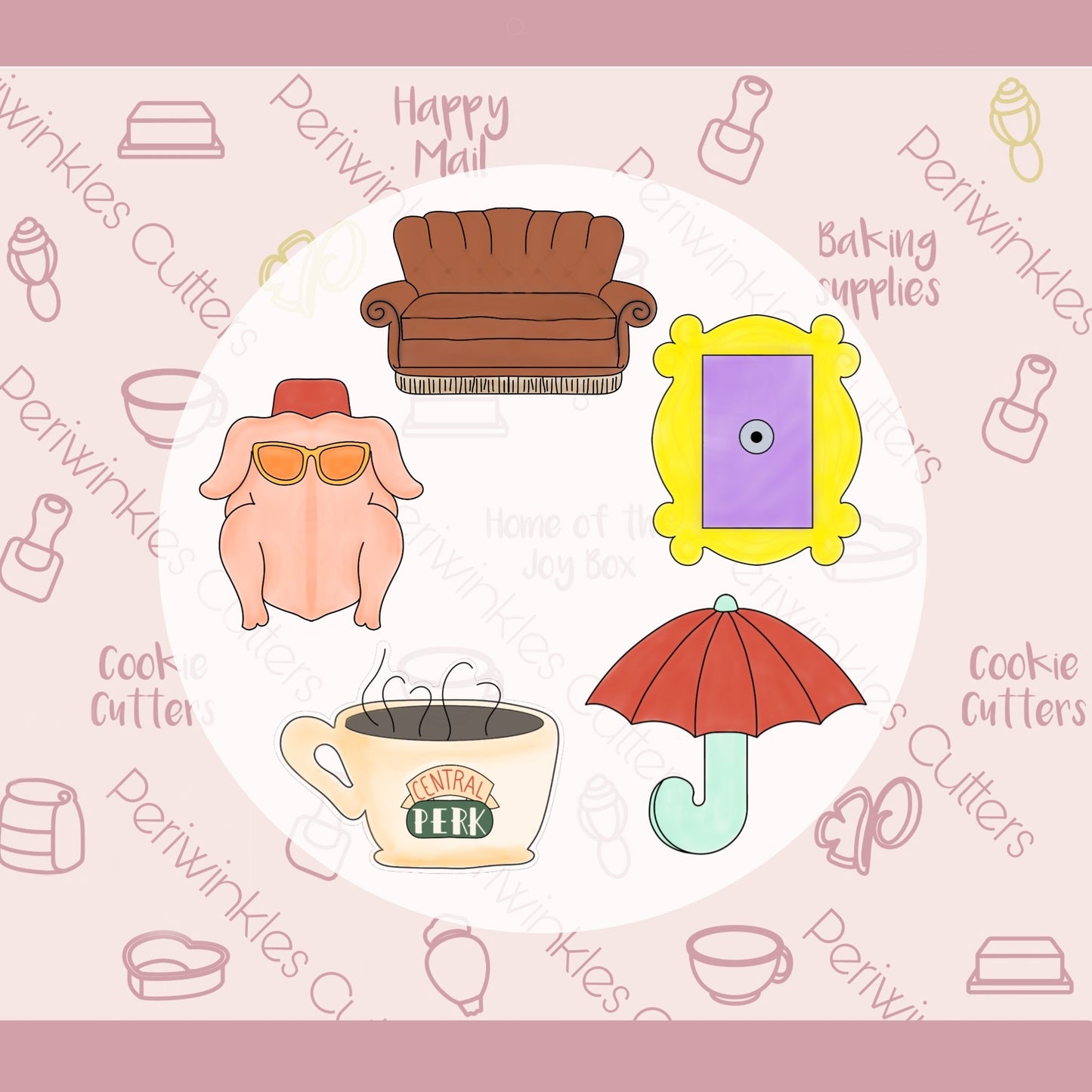 Turkey with Hat Cookie Cutter - Periwinkles Cutters