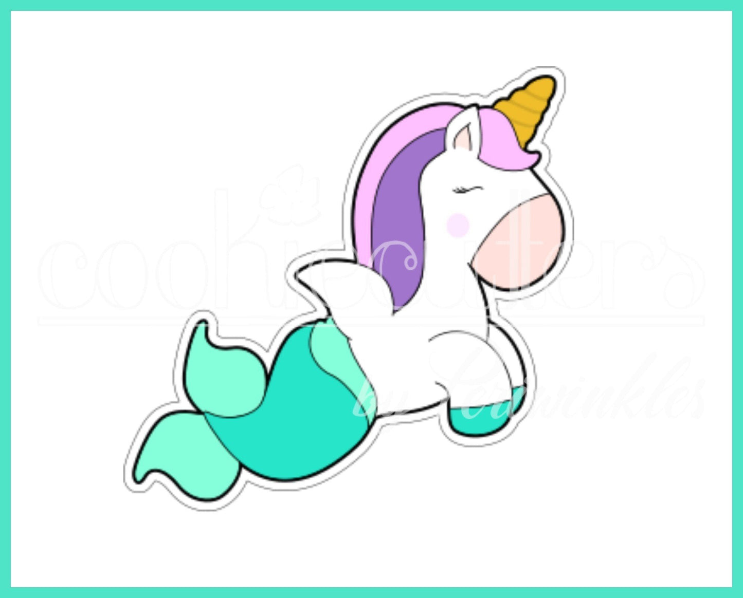 Unicorn Mermaid Cookie Cutter - Periwinkles Cutters
