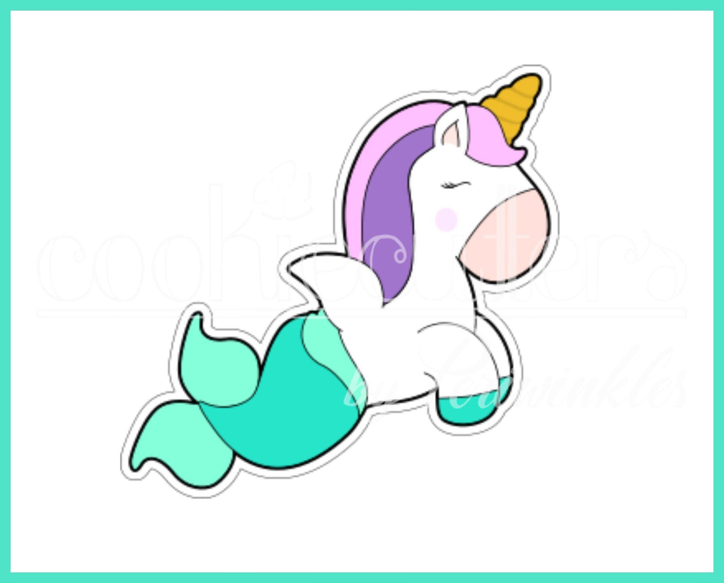 Unicorn Mermaid Cookie Cutter - Periwinkles Cutters