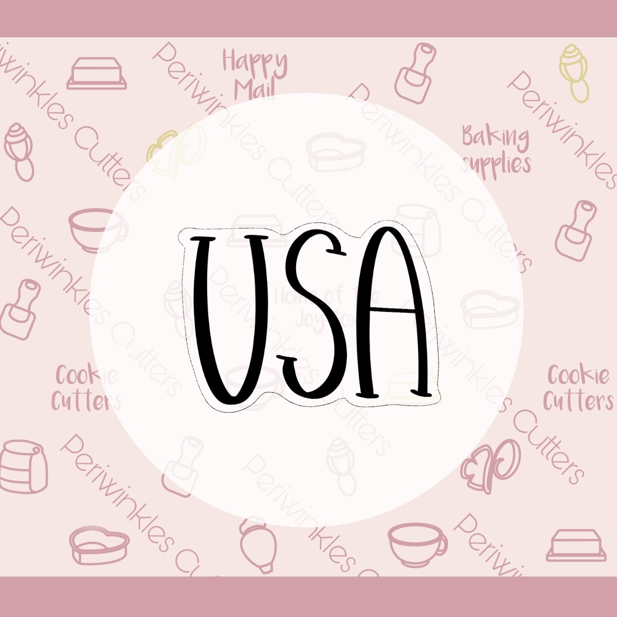 USA Cookie Cutter - Periwinkles Cutters