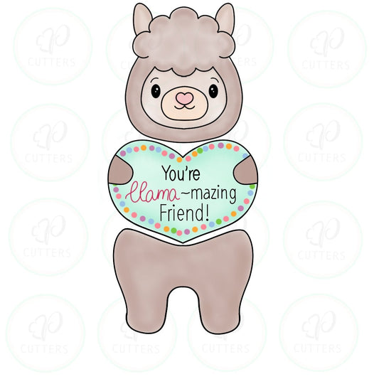 Valentines Animals - 3 Pieces Cookie Cutter - Periwinkles Cutters