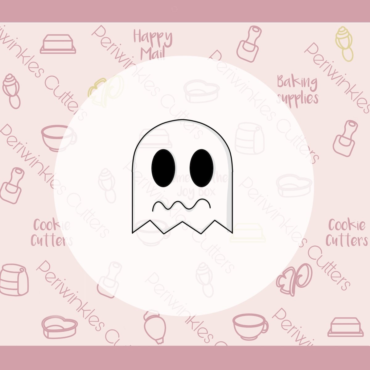 Video Game Ghost Cookie Cutter - Periwinkles Cutters