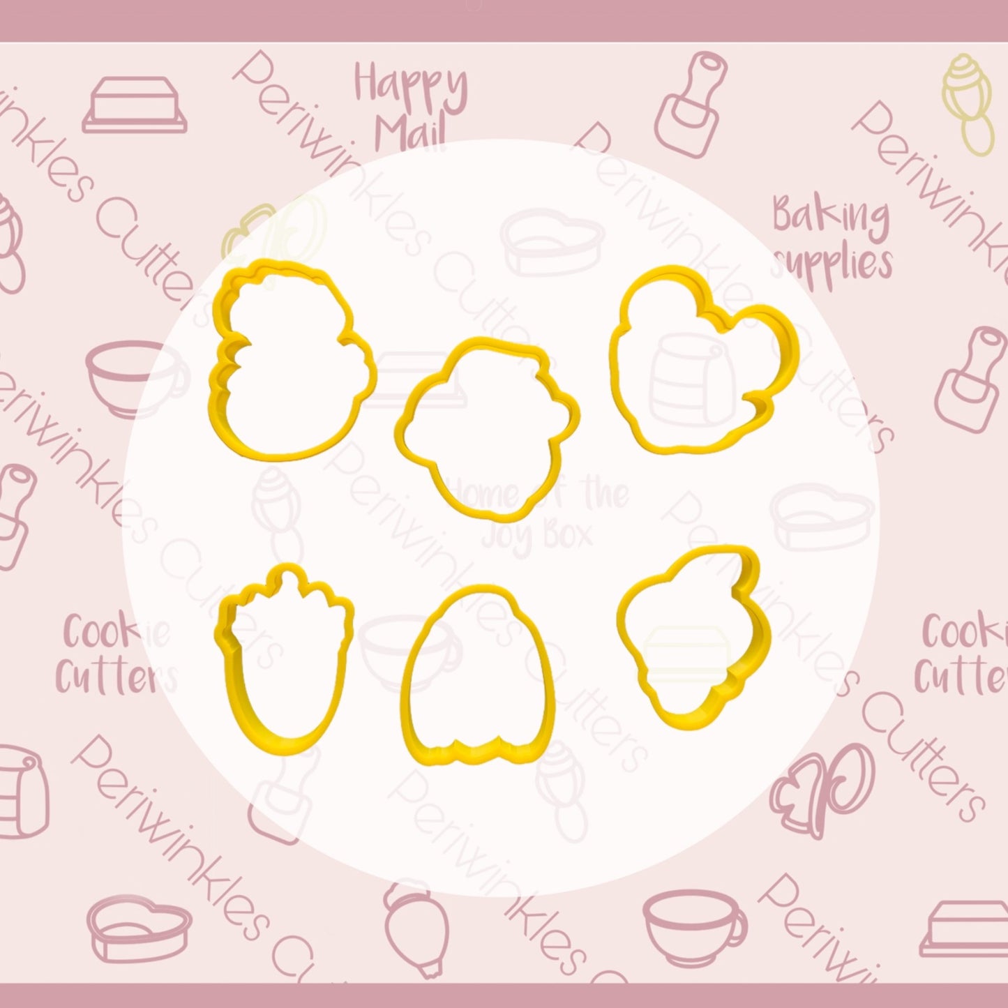 Villains and Mouse Halloween Set of 6 Cookie Cutter - Periwinkles Cutters