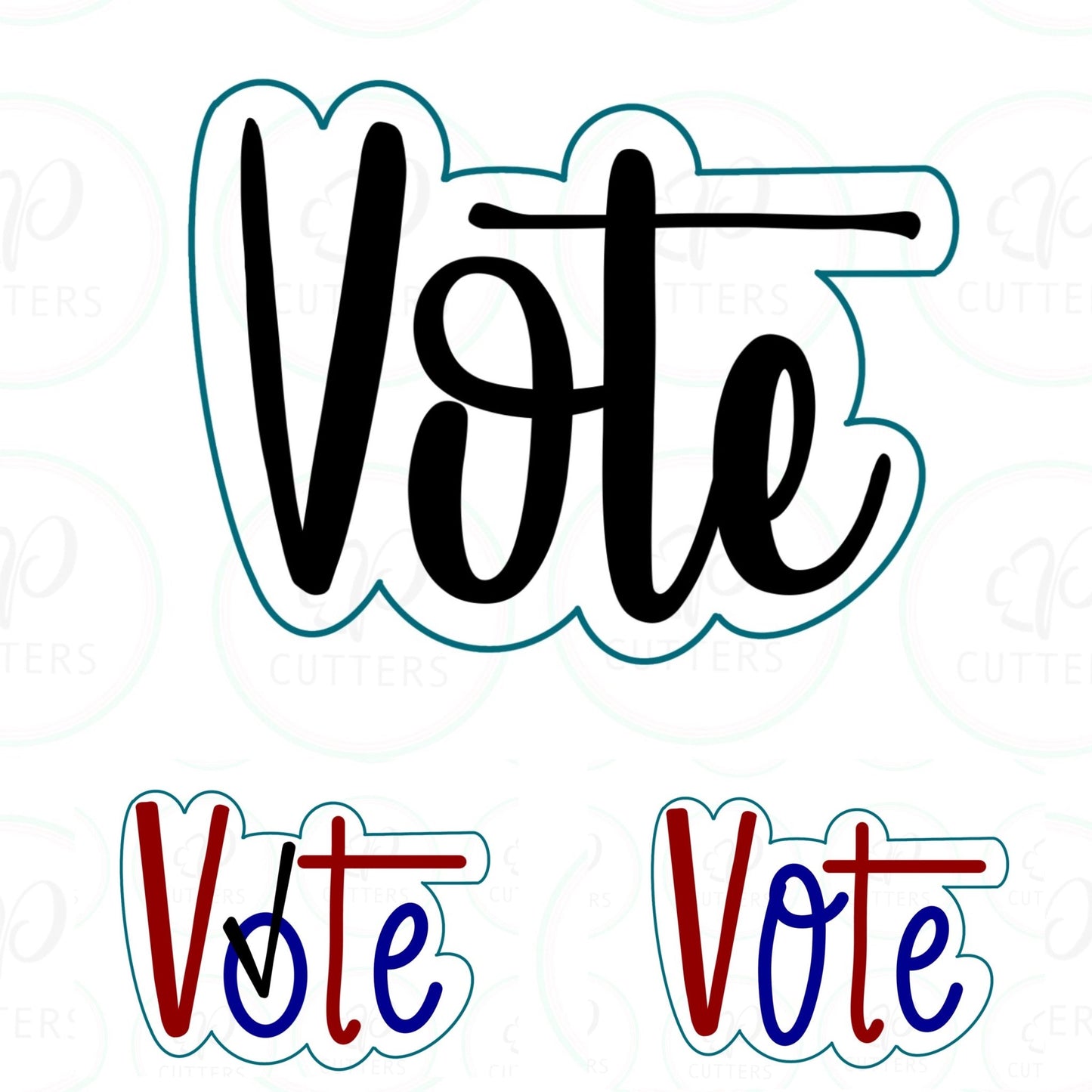 VOTE Cookie Cutter - Periwinkles Cutters