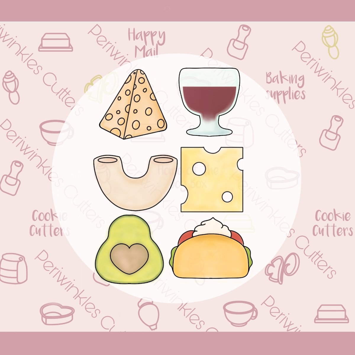 We Go Together FOOD Mini Set 1 - Cookie Cutter - Periwinkles Cutters