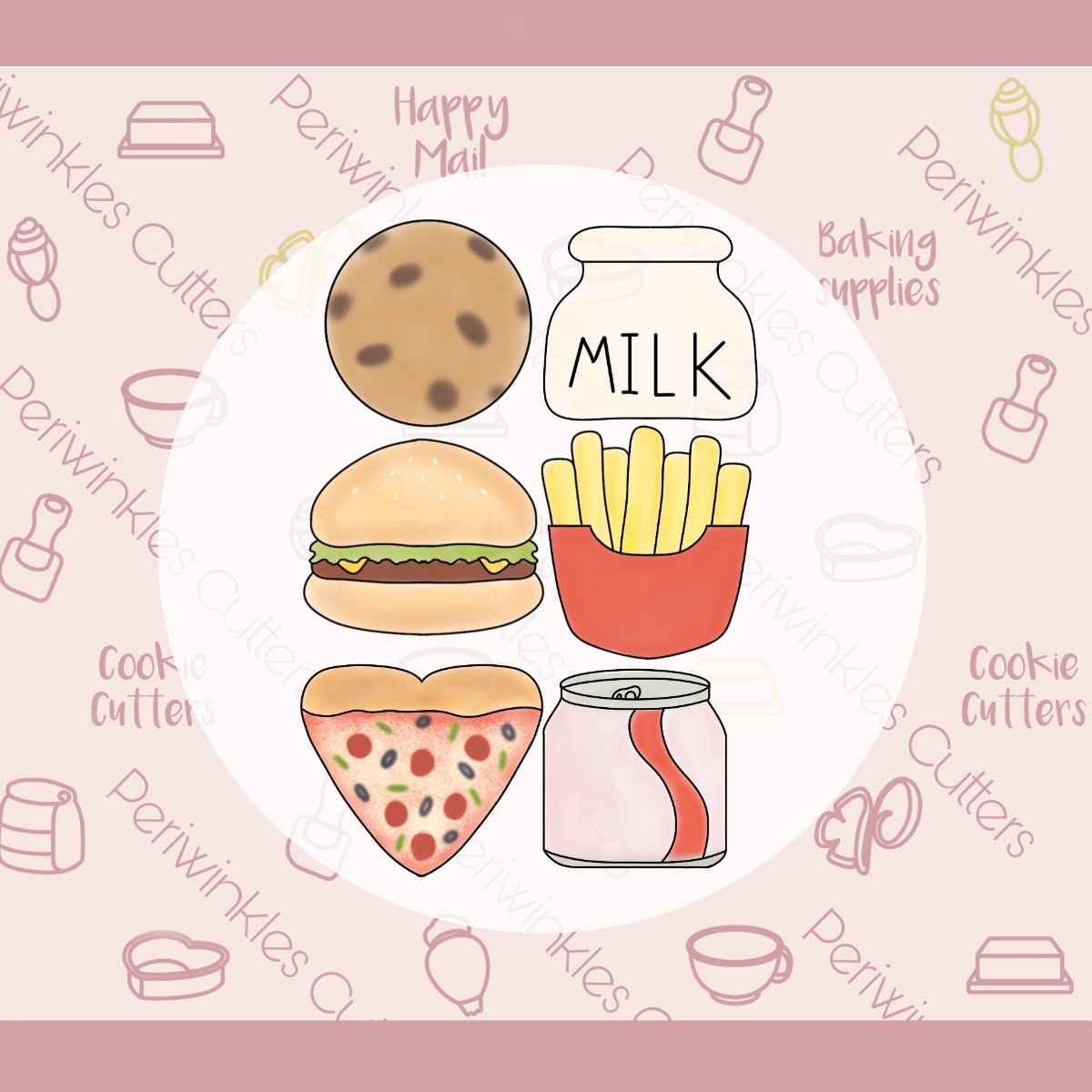 We Go Together FOOD Mini Set 2 - Cookie Cutter - Periwinkles Cutters