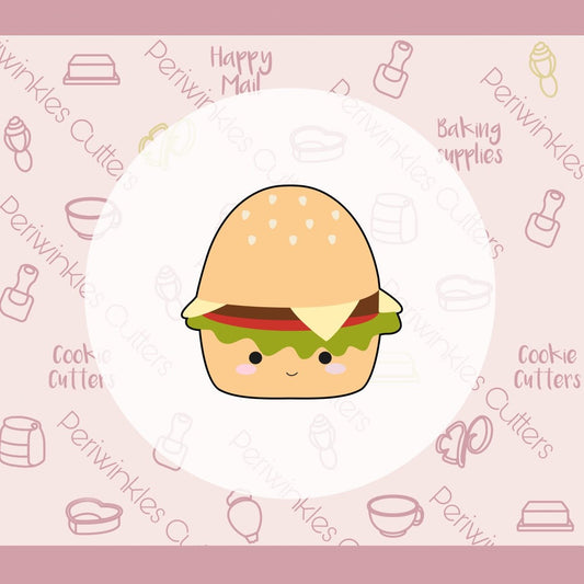 We go Together Like Burgers and Fries Set of 2 Cookie Cutter - Periwinkles Cutters Cookie Cutter