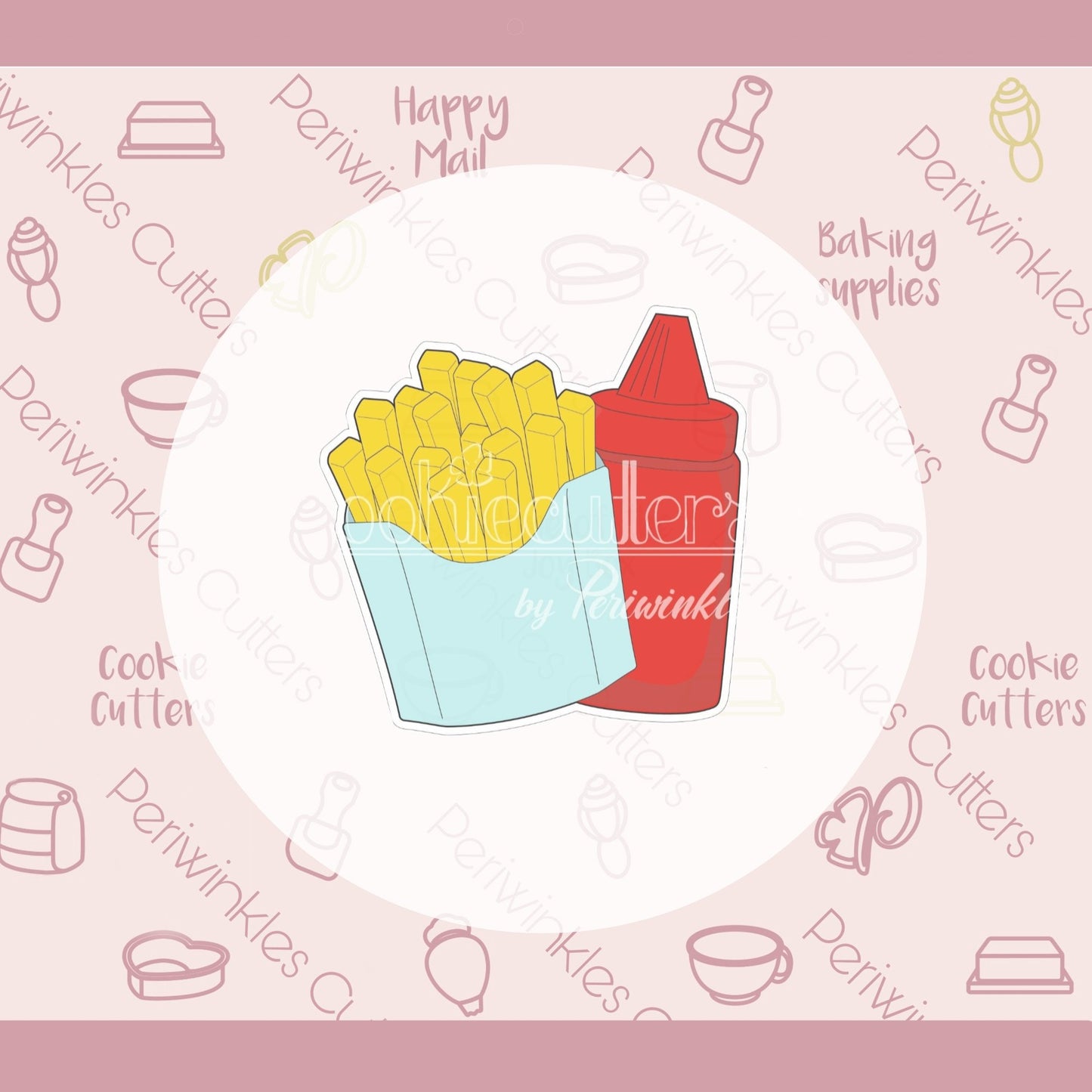 We Go Together Like Set of 2 Cookie Cutter - Periwinkles Cutters