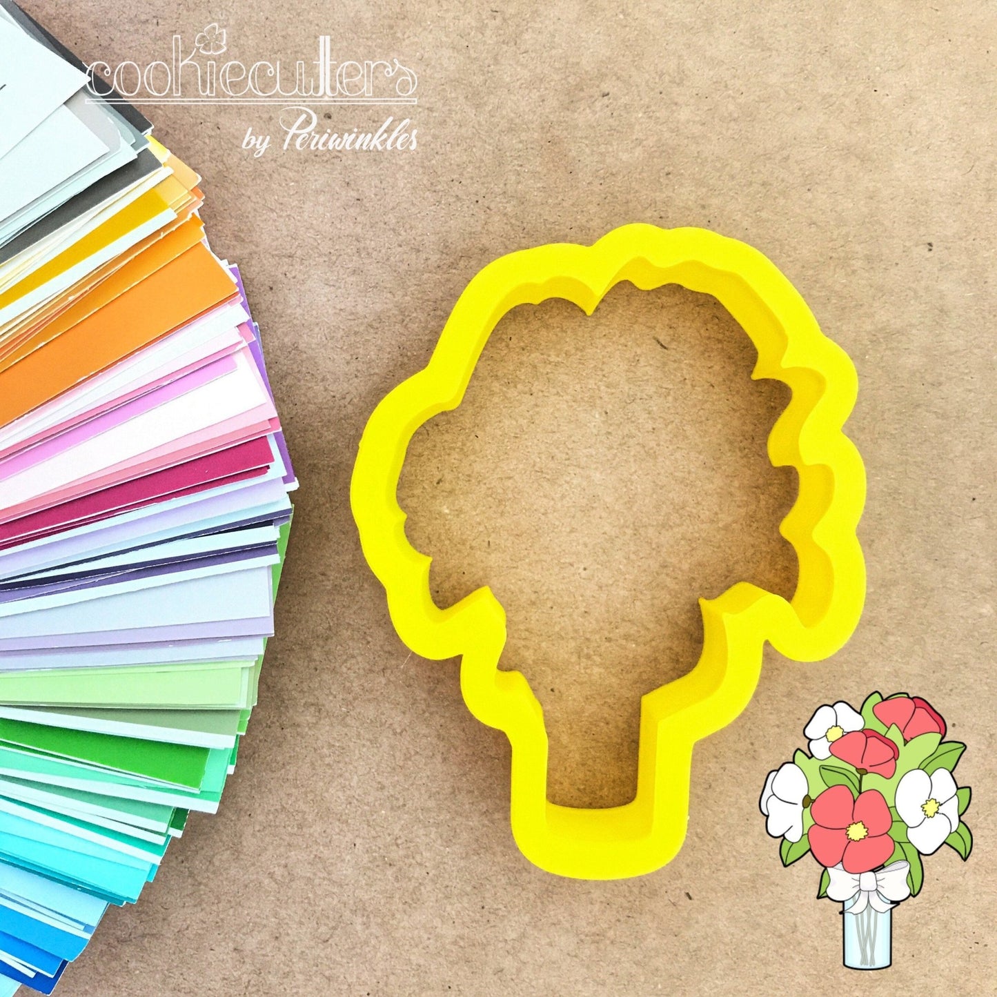 Wedding Arrangement Cookie Cutter - Periwinkles Cutters