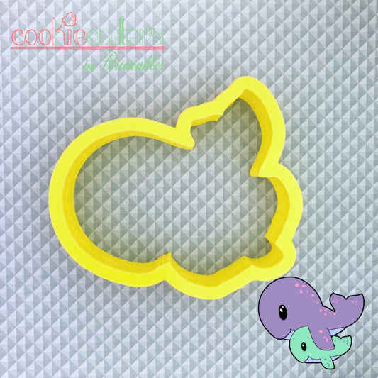 Whale Mom and Baby Cookie Cutter - Periwinkles Cutters