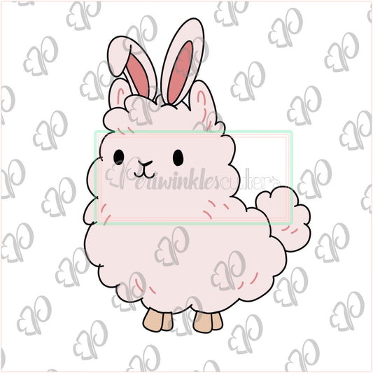 Whimsy Llama Bunny Cookie Cutter - Periwinkles Cutters