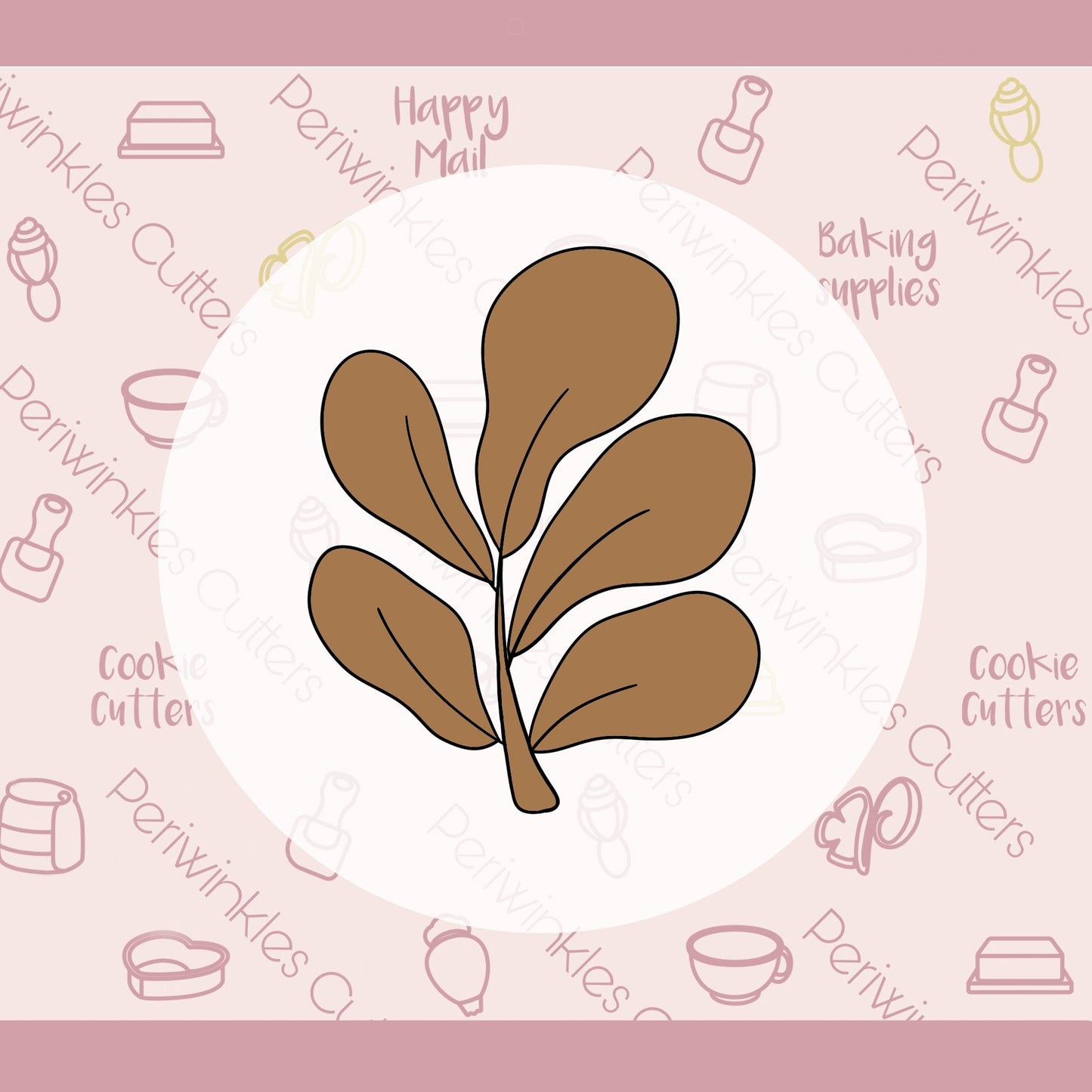 Wild Grape Leaf Cookie Cutter - Periwinkles Cutters