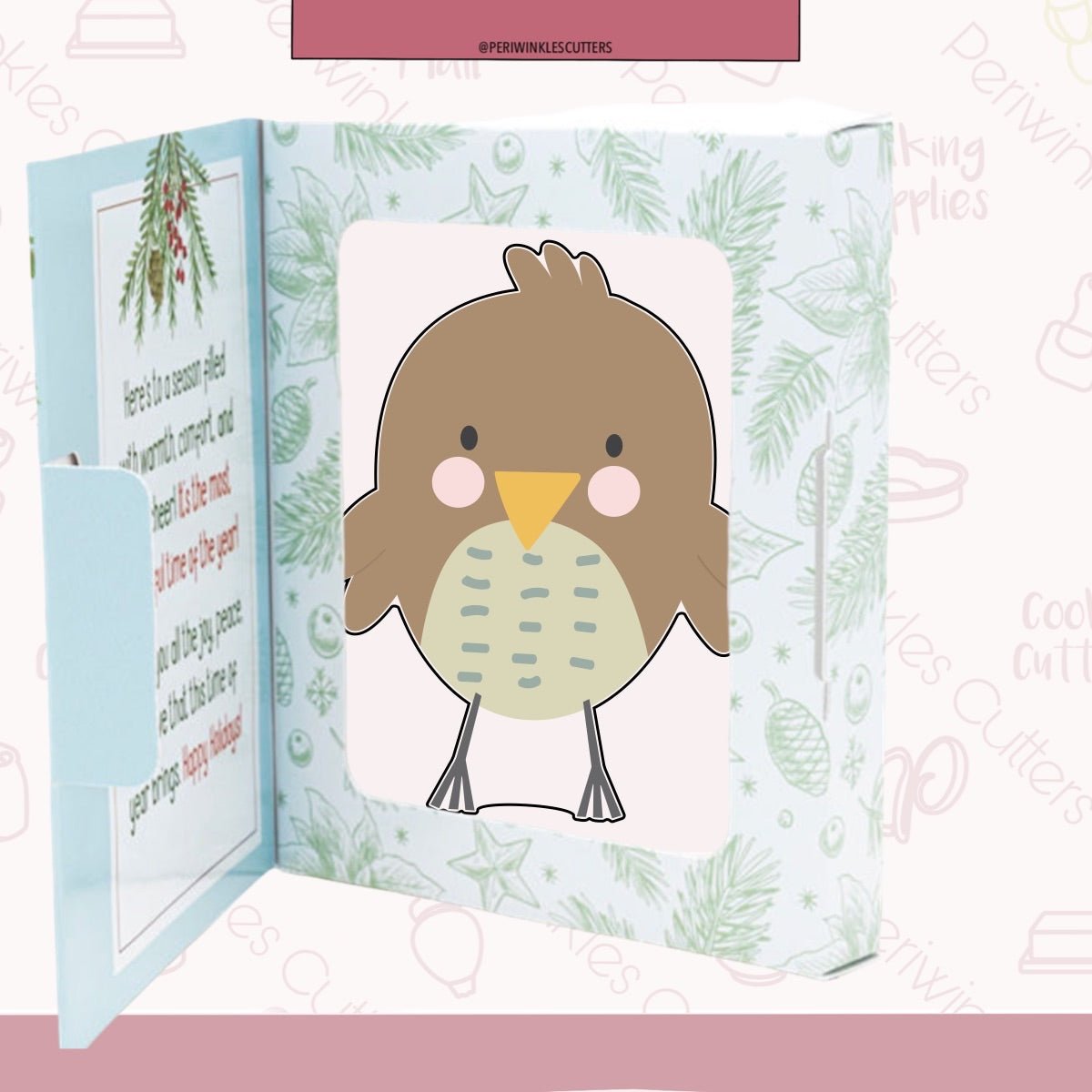 Winter Bird Pal Cookie Cutter - Periwinkles Cutters Cookie Cutters