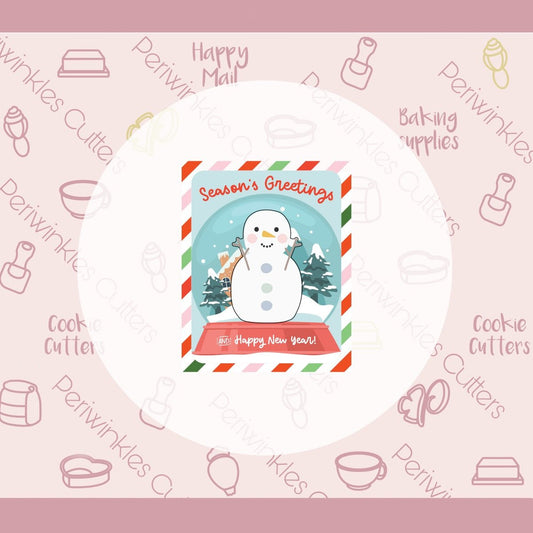 Winter Snowman Pal Cookie Cutter - Periwinkles Cutters Cookie Cutters