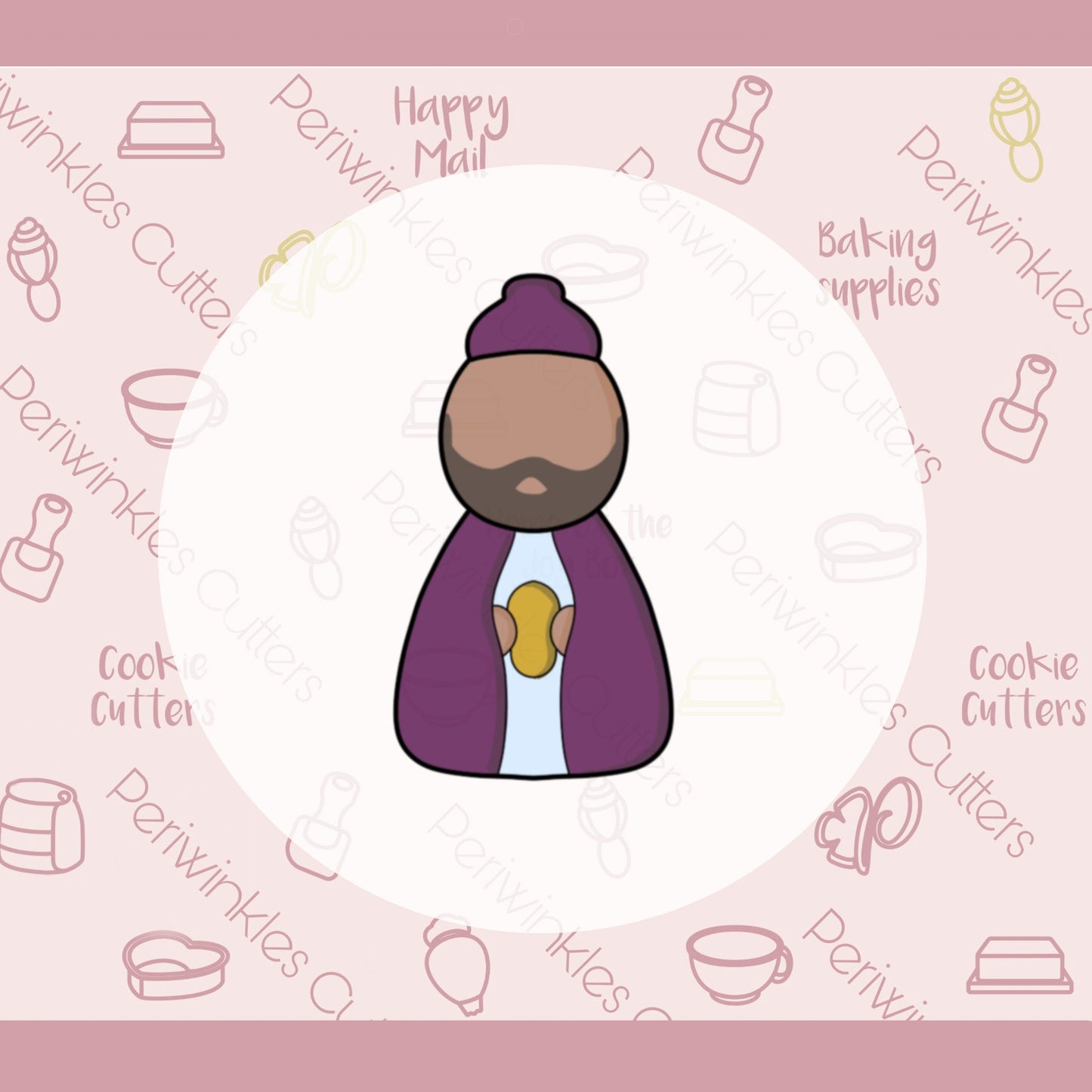 Wiseman 2 Tallish Cookie Cutter - Periwinkles Cutters