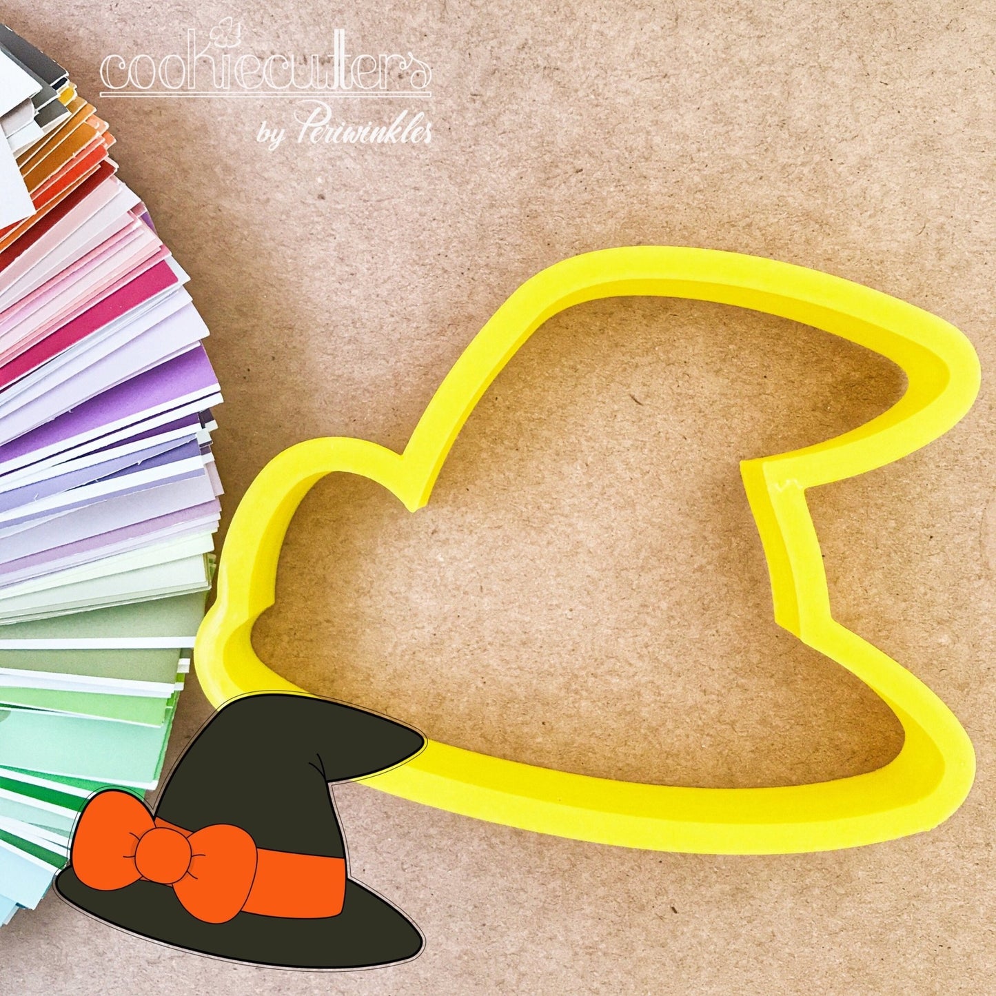 Witch Hat with Bow Cookie Cutter - Periwinkles Cutters