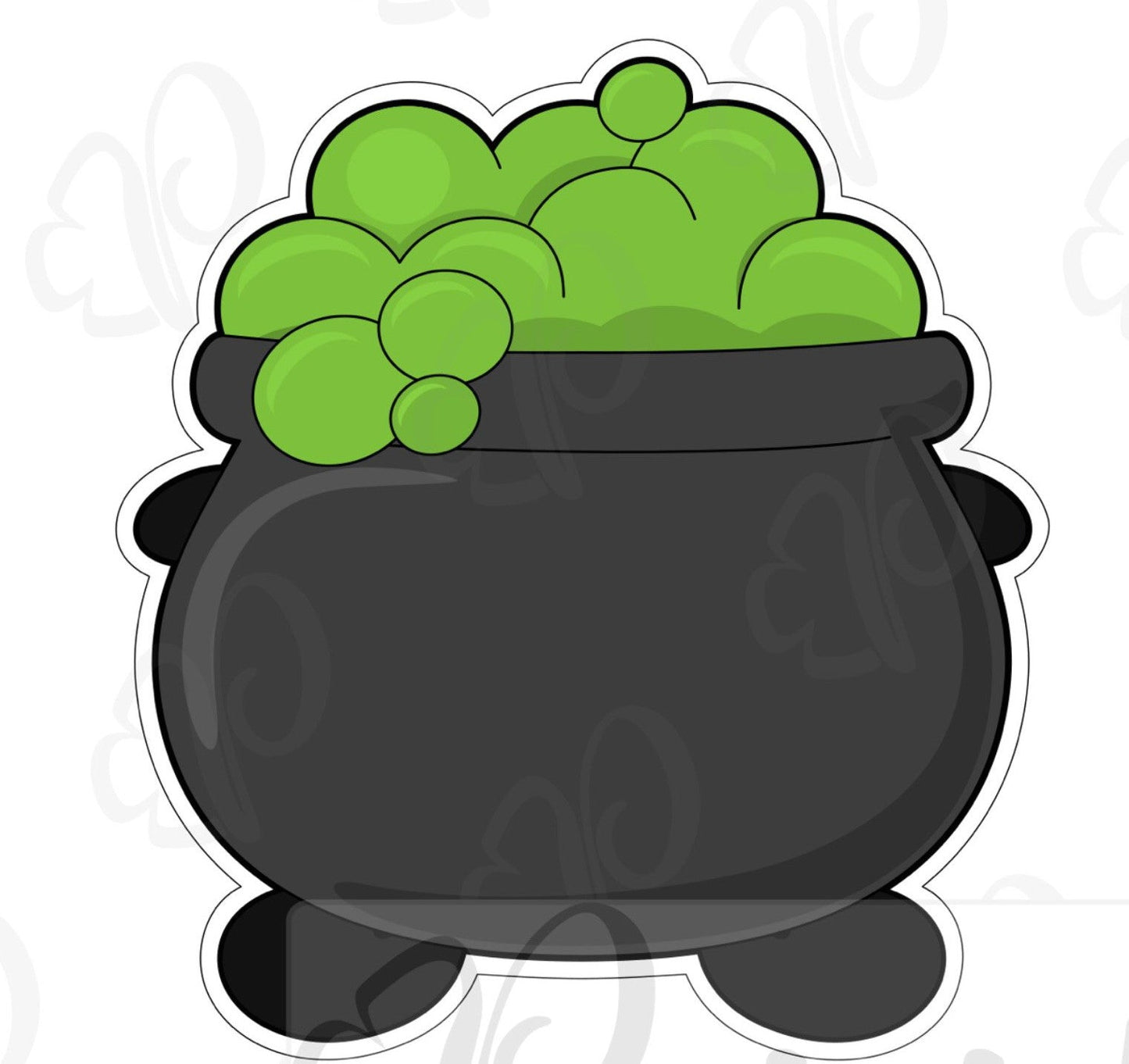 Witch Potion Cauldron Cookie Cutter - Periwinkles Cutters