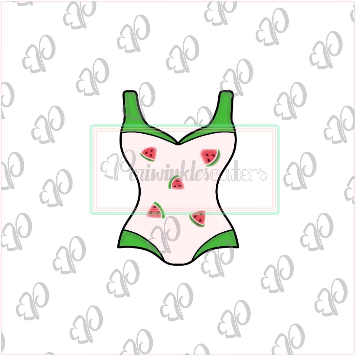 Women Swimsuit Cookie Cutter - Periwinkles Cutters