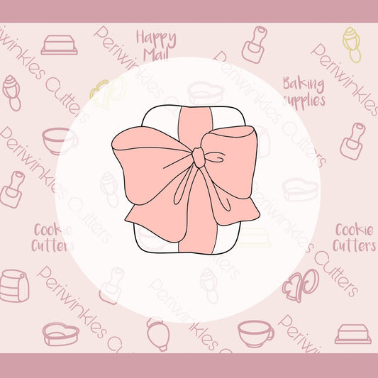 Wrapped Present Cookie Cutter - Periwinkles Cutters