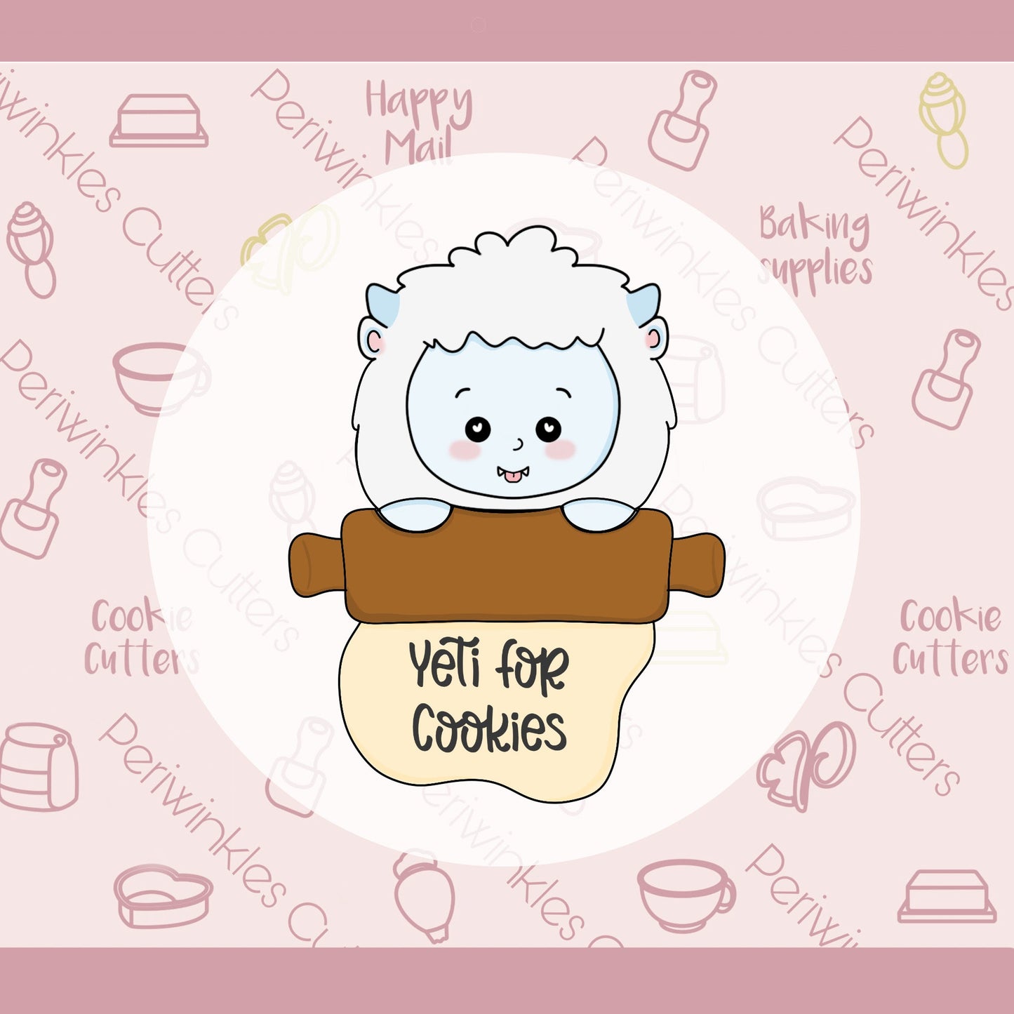 Yeti for Cookies Cookie Cutter - Periwinkles Cutters