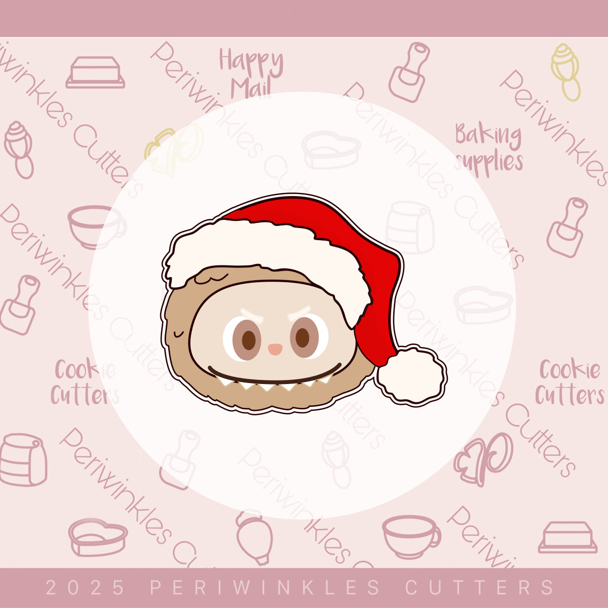 Santa Hat Bubu Plush Cookie Cutter