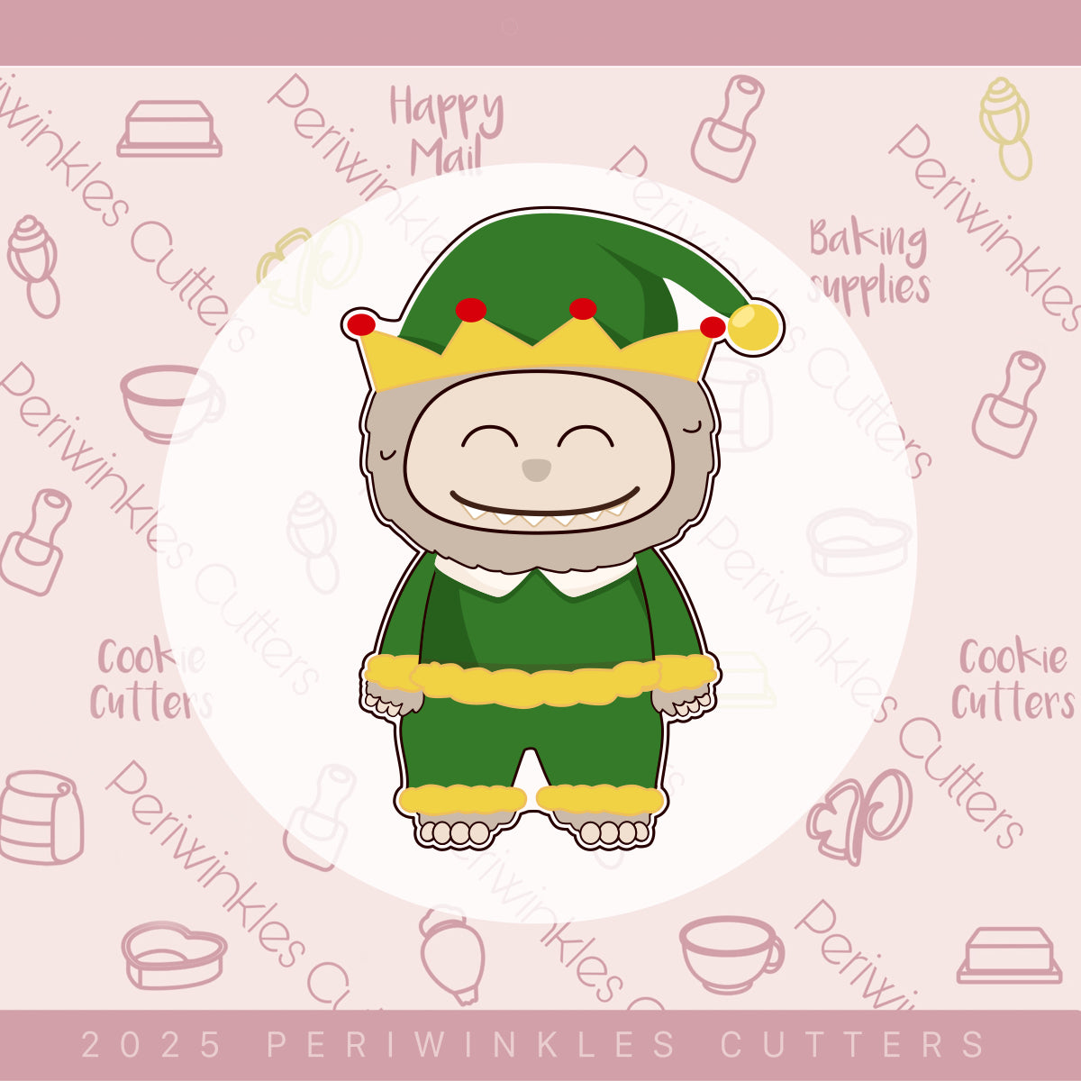 Bubu Plush Holiday Set of 4 Cookie Cutter