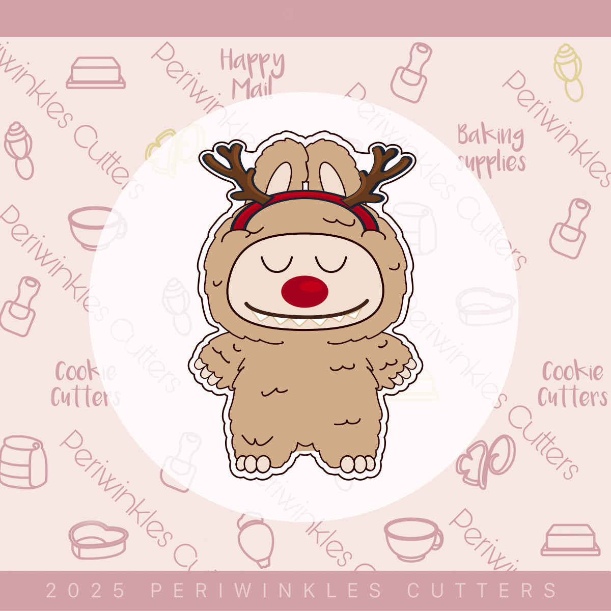 Reindeer Bubu Cookie Cutter