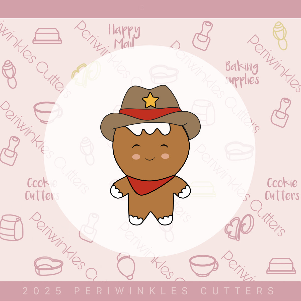 Western Christmas Set of 4 Cookie Cutter