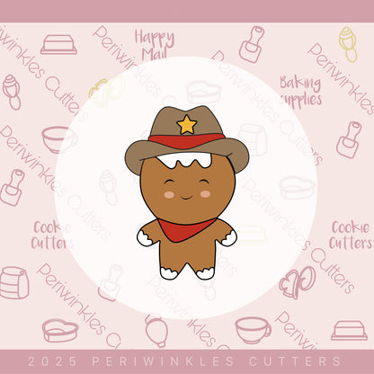 Western Christmas Set of 4 Cookie Cutter