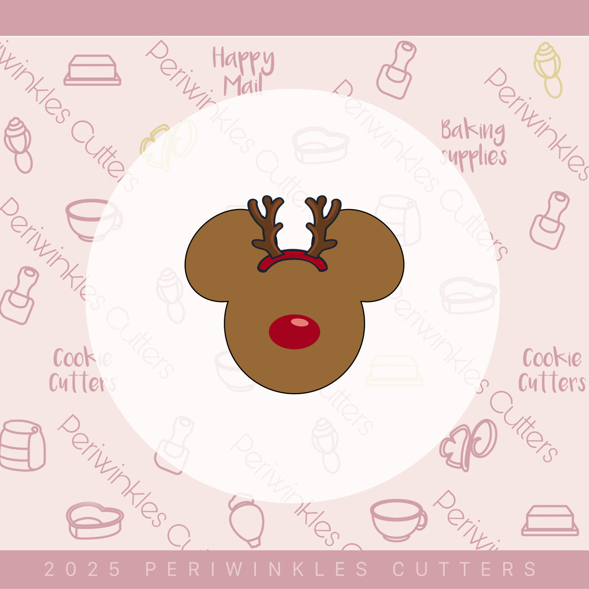 Mouse Christmas 2025 Set of 9 Cookie Cutter