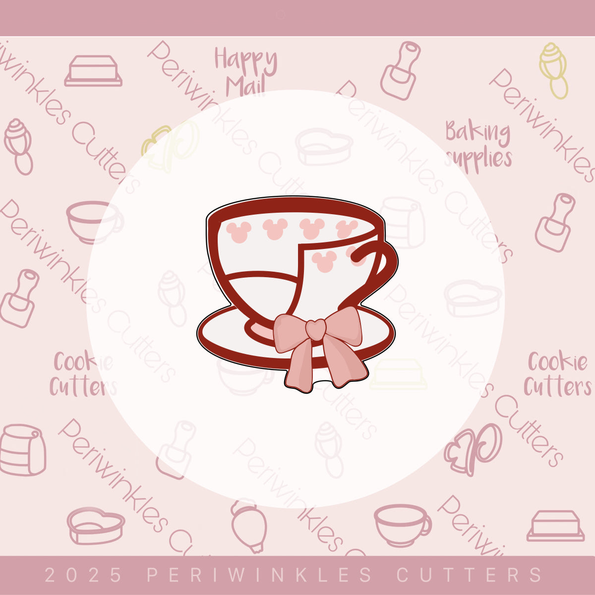 A Very Girly Mouse Christmas Set of 4 Cookie Cutter