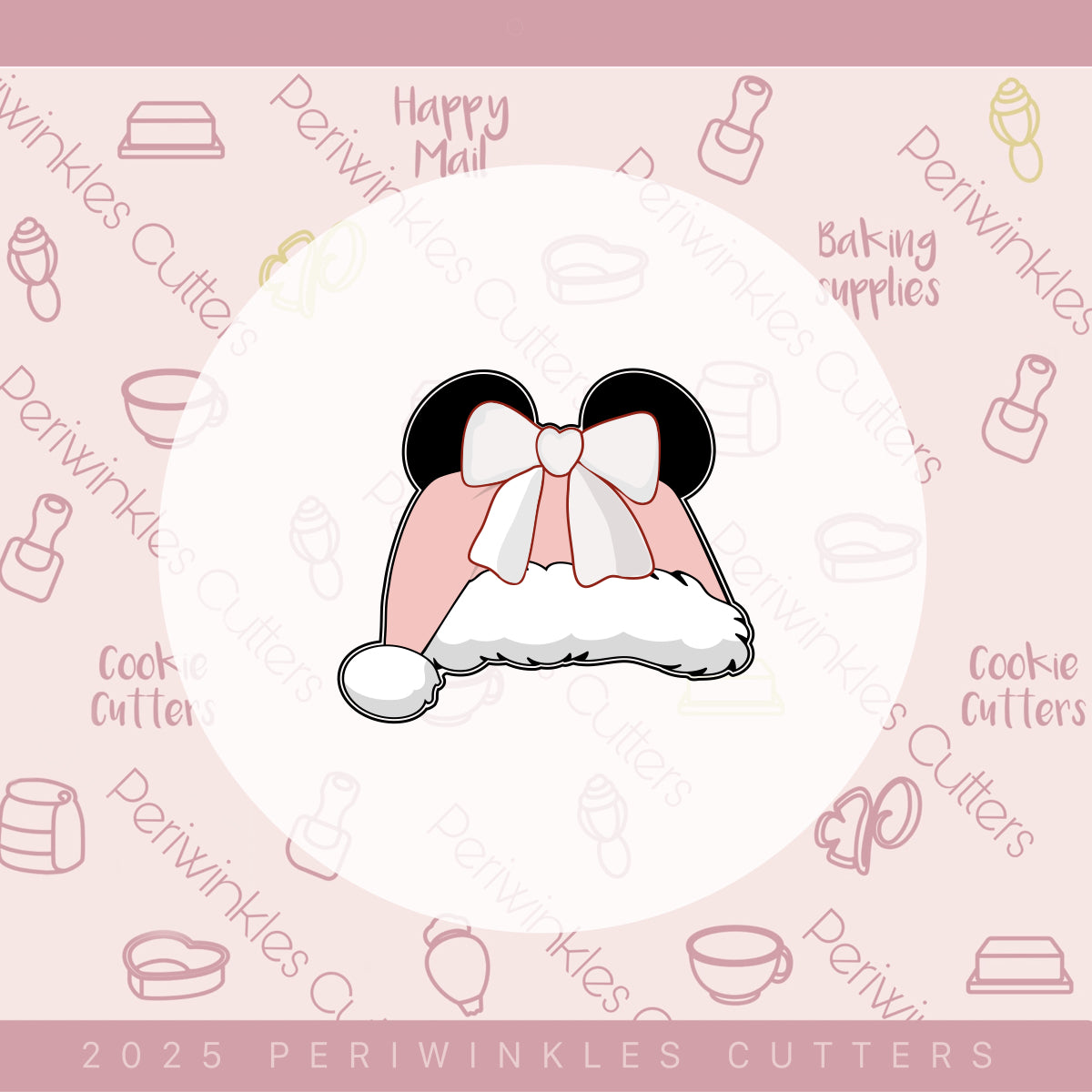 A Very Girly Mouse Christmas Set of 4 Cookie Cutter