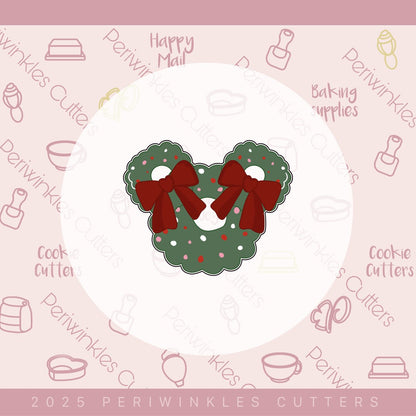 A Very Girly Mouse Christmas Set of 4 Cookie Cutter - Periwinkles Cutters Cookie Cutter