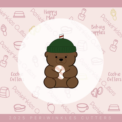 Bearista Coffee Cup Cookie Cutter - Periwinkles Cutters Cookie Cutter