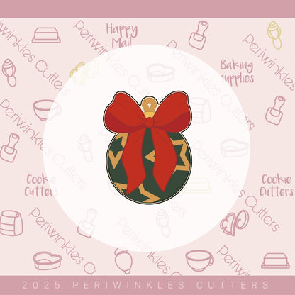 Coquette Ornament Cookie Cutter - Periwinkles Cutters Cookie Cutter