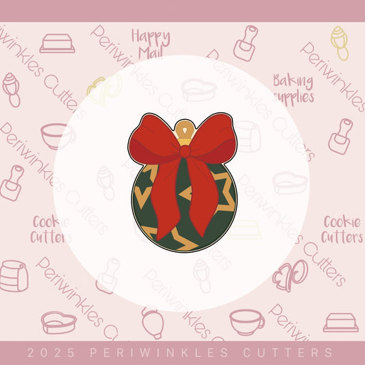 Coquette Ornament Cookie Cutter - Periwinkles Cutters Cookie Cutter