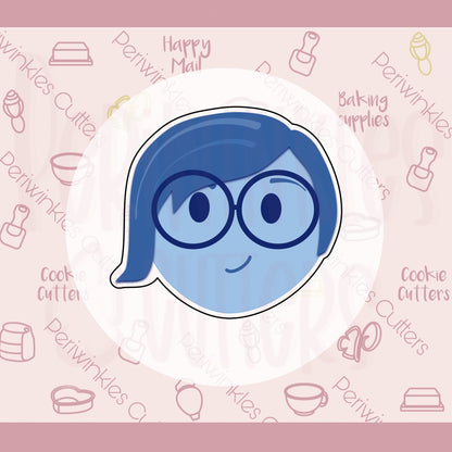 Emotion Sadness Cookie Cutter - Periwinkles Cutters Cookie Cutter