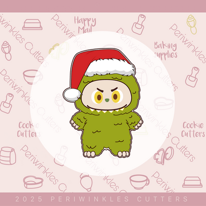 Grinchy Bubu Cookie Cutter - Periwinkles Cutters Cookie Cutter