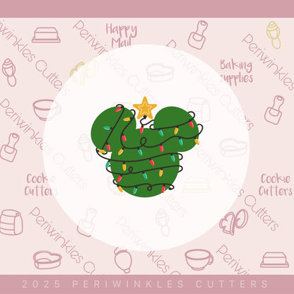 Mouse Christmas 2025 Set of 9 Cookie Cutter - Periwinkles Cutters Cookie Cutter