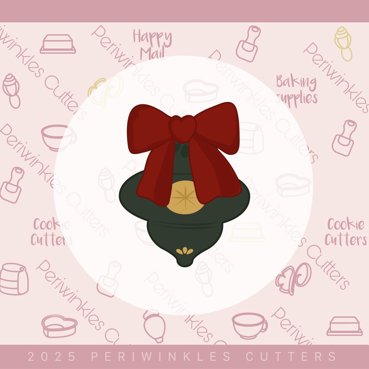 The Coquette Christmas Trio Set of 3 Cookie Cutter - Periwinkles Cutters Cookie Cutter