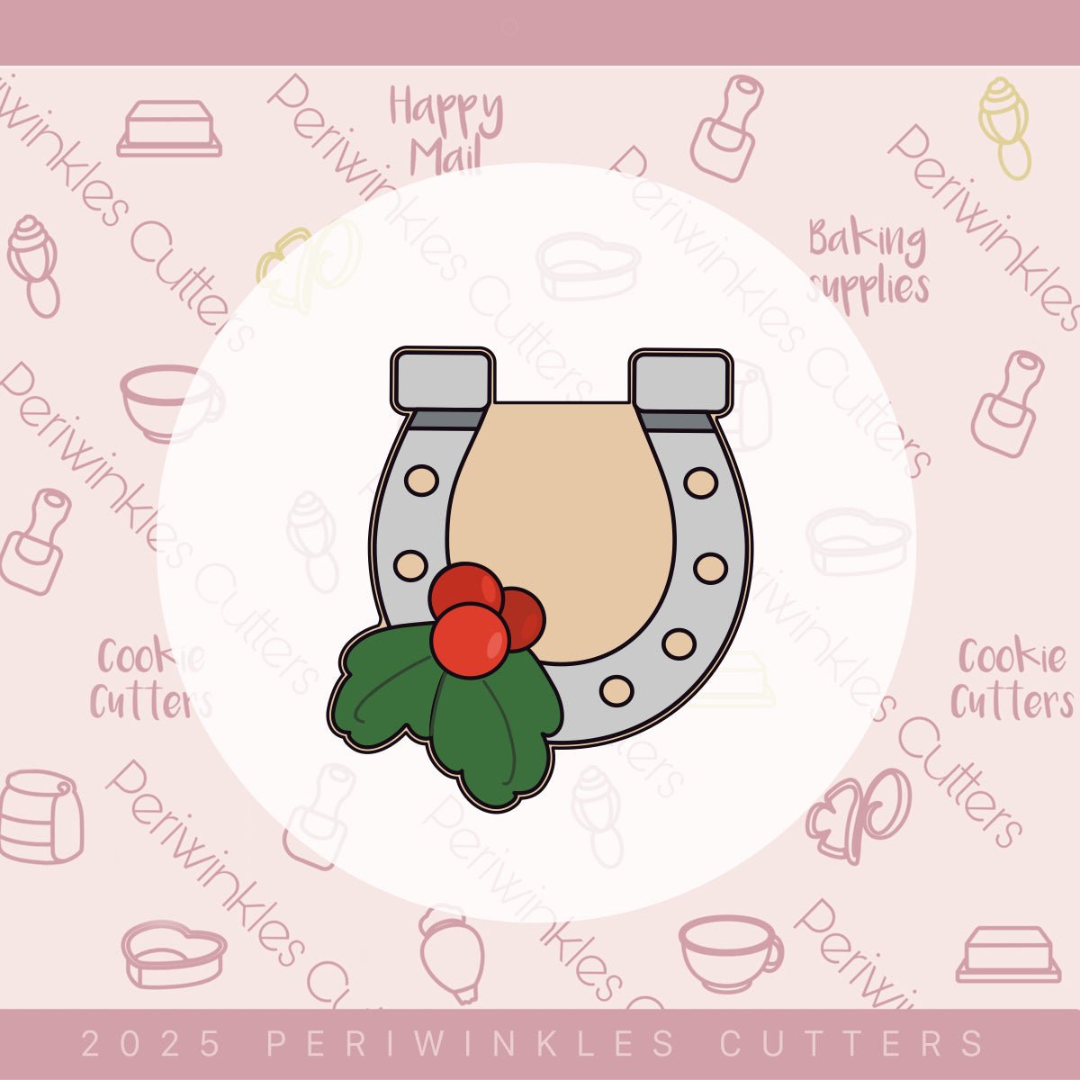 Western Christmas Set of 4 Cookie Cutter - Periwinkles Cutters Cookie Cutter