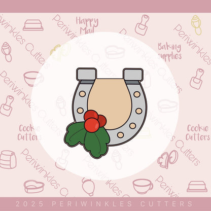 Western Christmas Set of 4 Cookie Cutter - Periwinkles Cutters Cookie Cutter